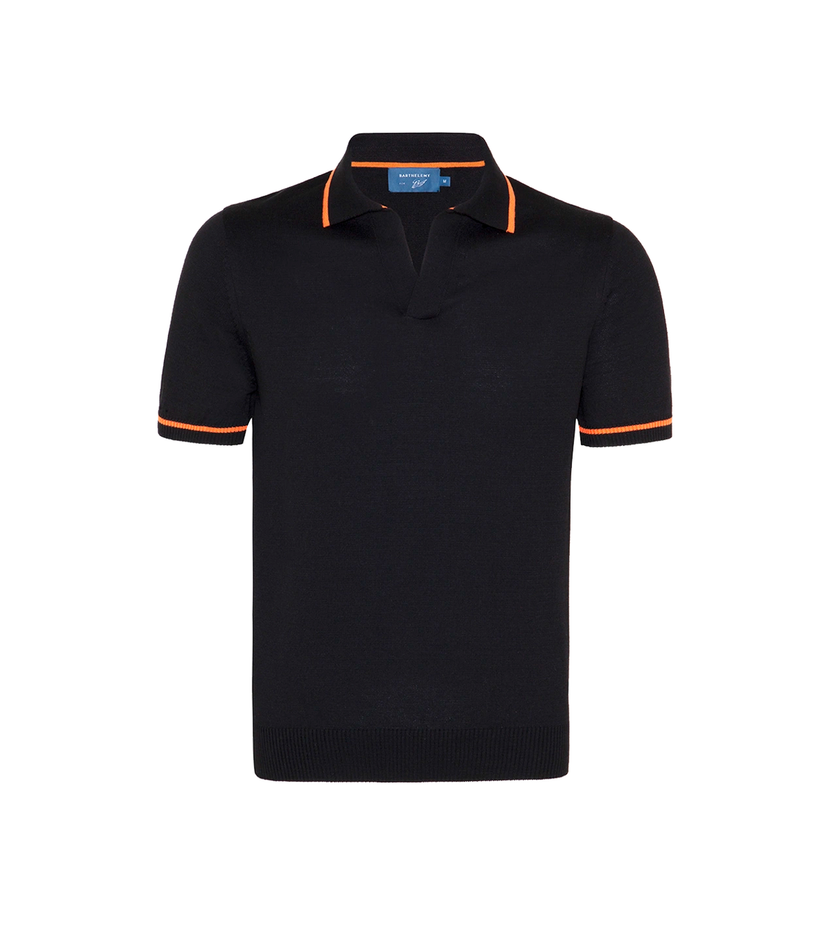 Rivage Knit Polo GB Black Orange - Barthelemy