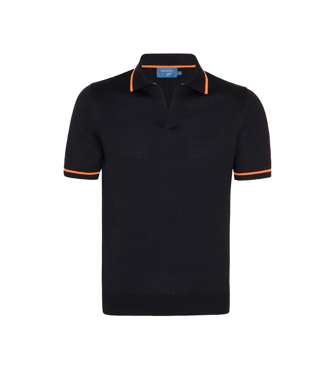 Rivage Knit Polo GB Black Orange
