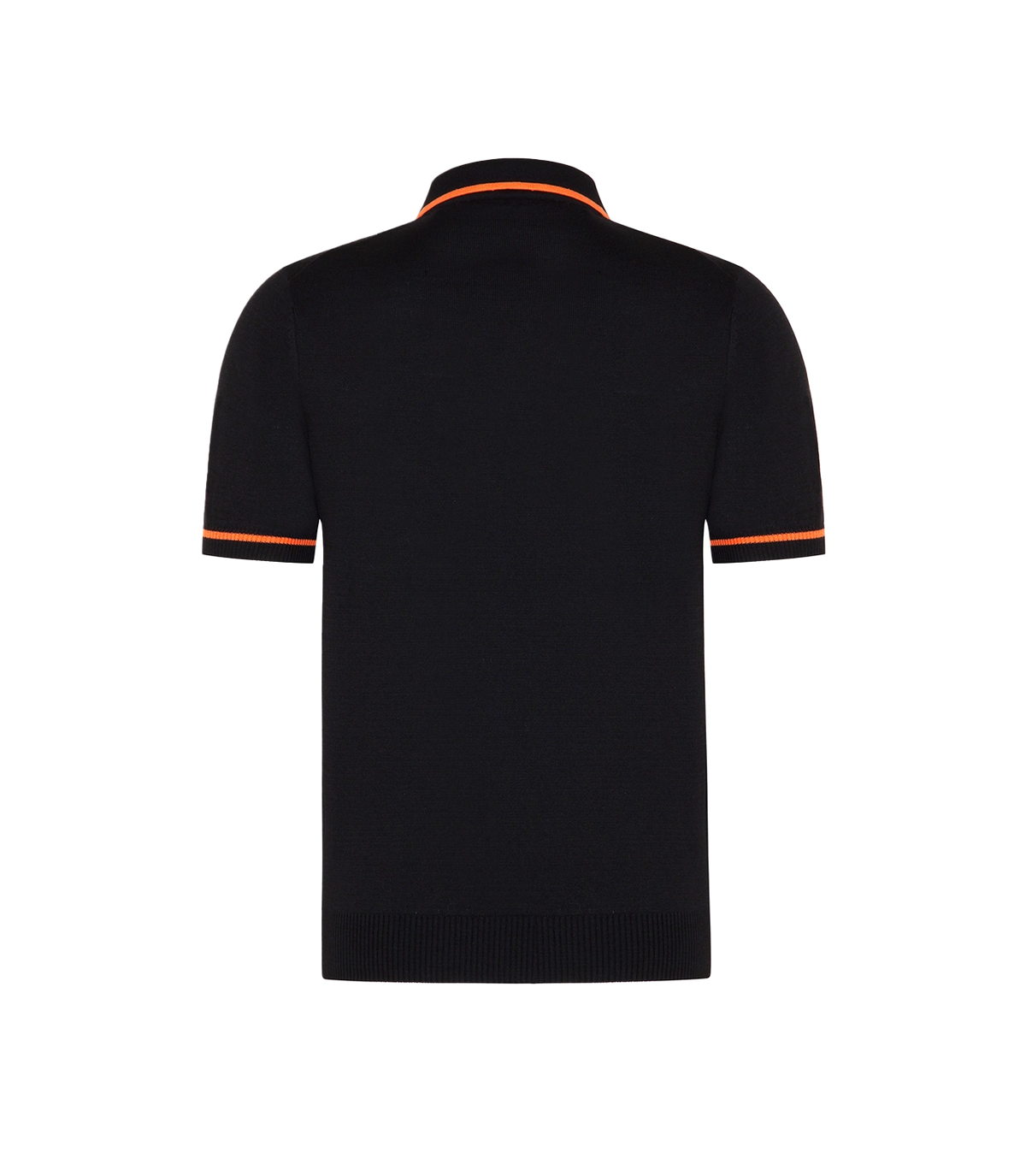 Rivage Knit Polo GB Black Orange - Barthelemy
