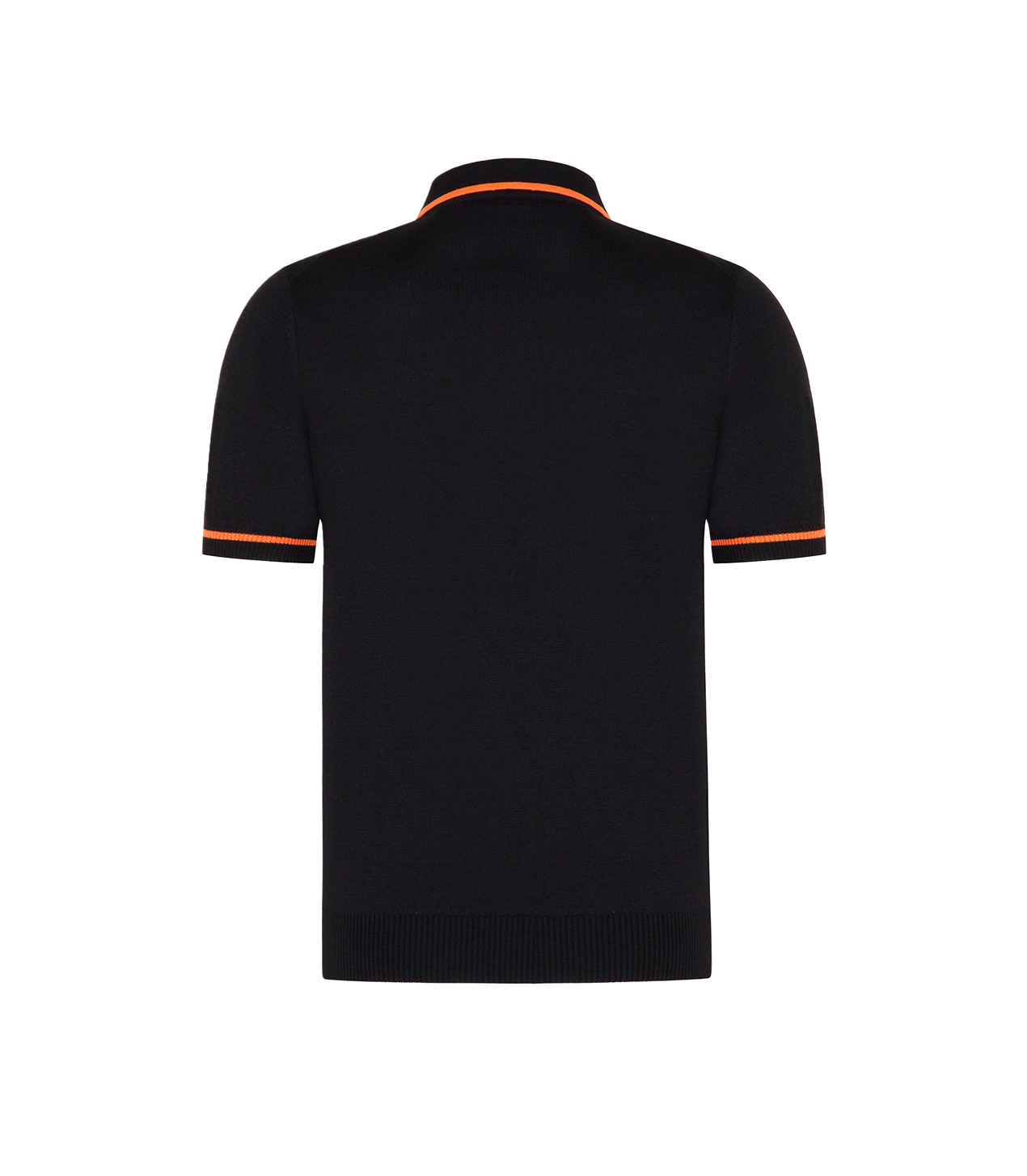 Rivage Knit Polo GB Black Orange