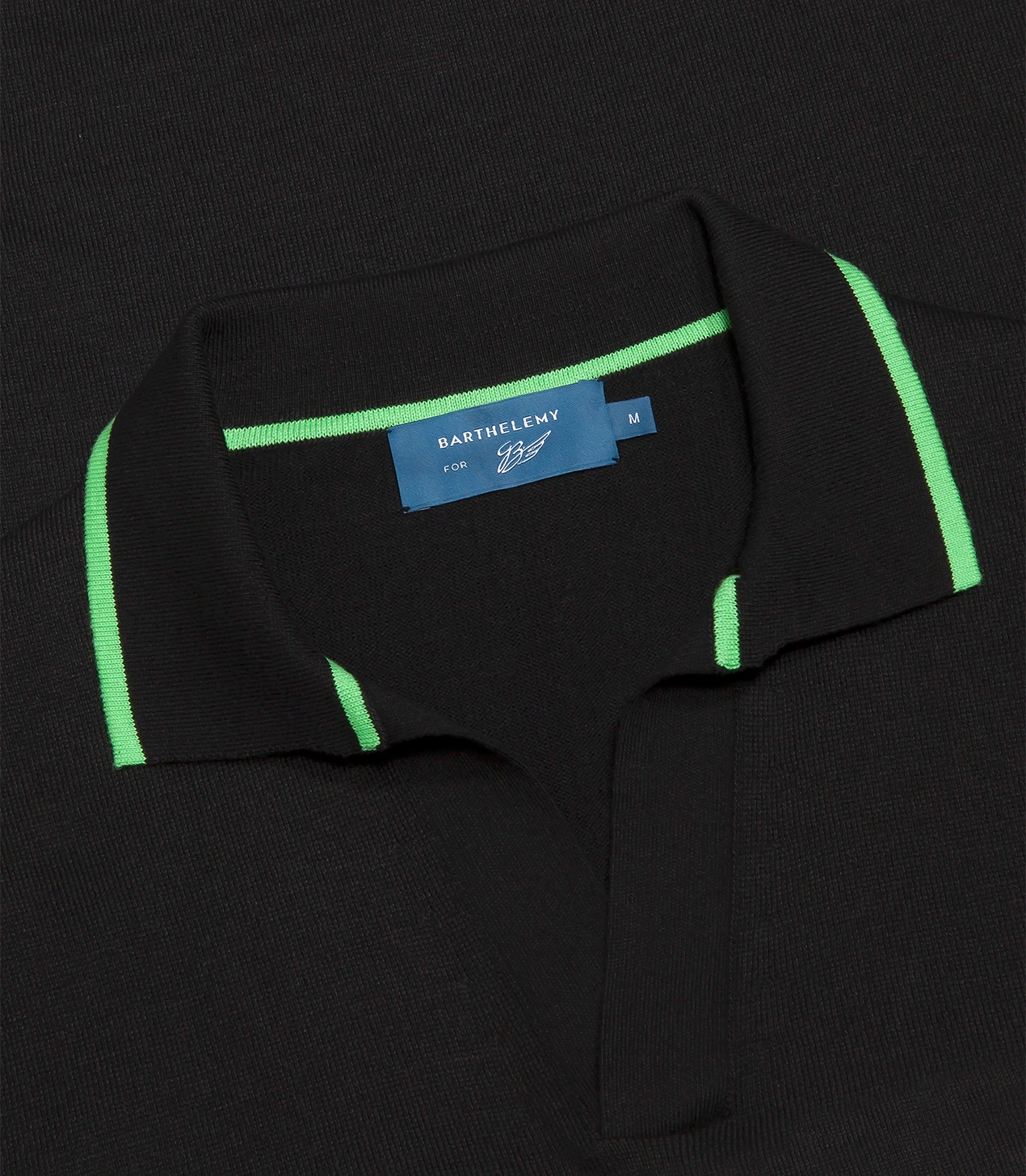 Rivage Knit Polo GB Black Green