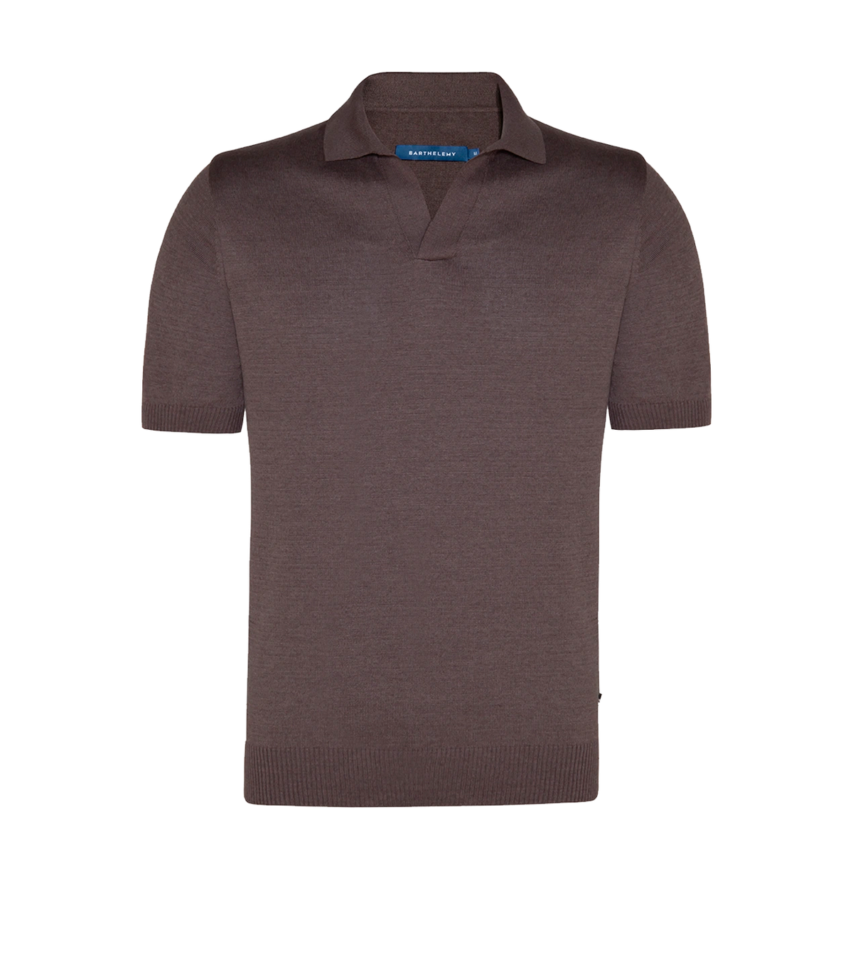 Rivage Knit Polo Brown | Polo | Barthelemy Resortwear