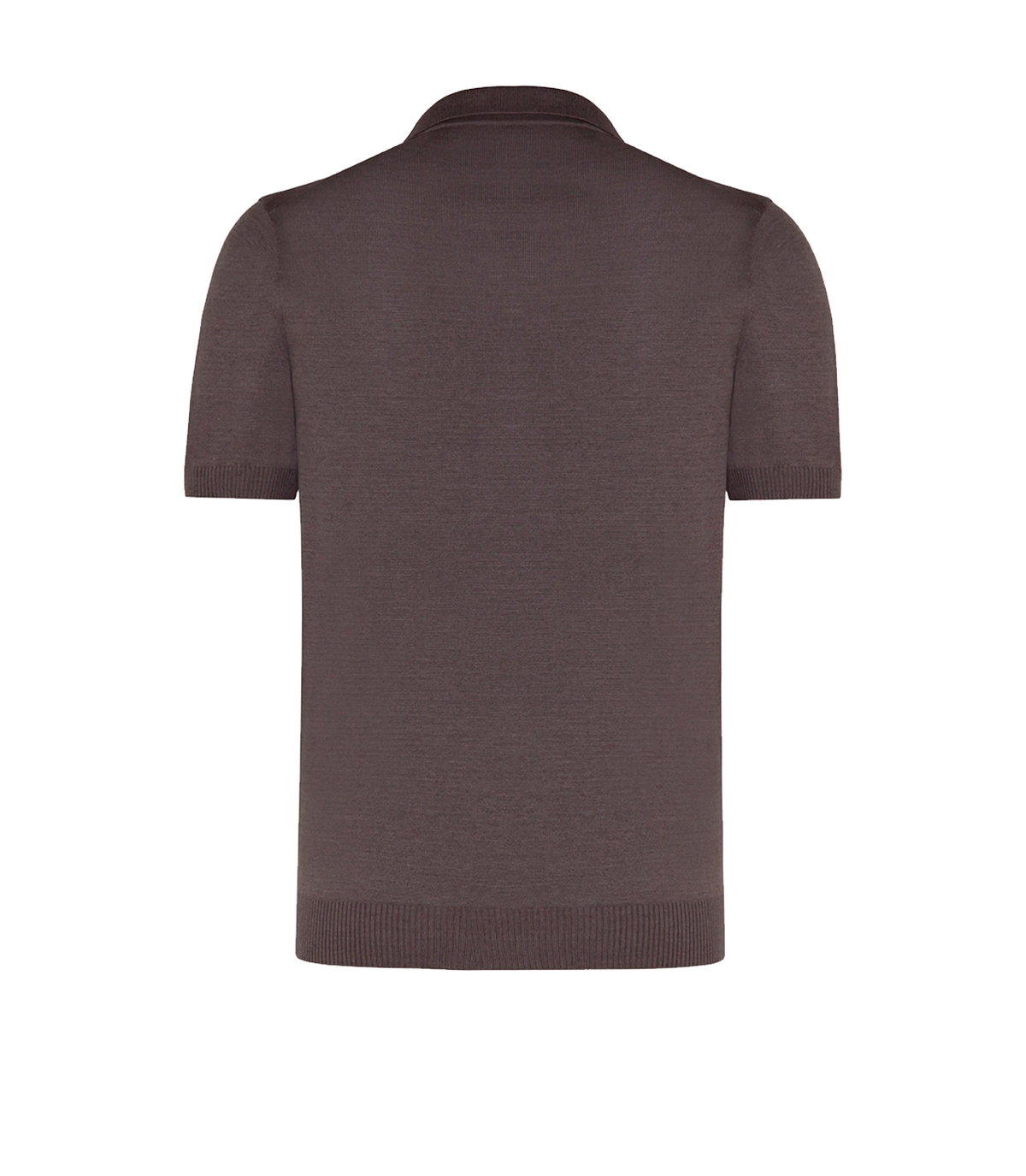 Rivage Knit Polo Brown - Barthelemy
