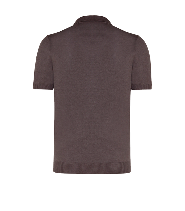 Rivage Knit Polo Brown