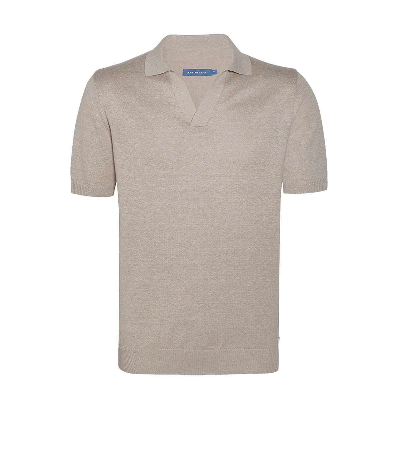 Rivage Knit Polo Camel - Barthelemy