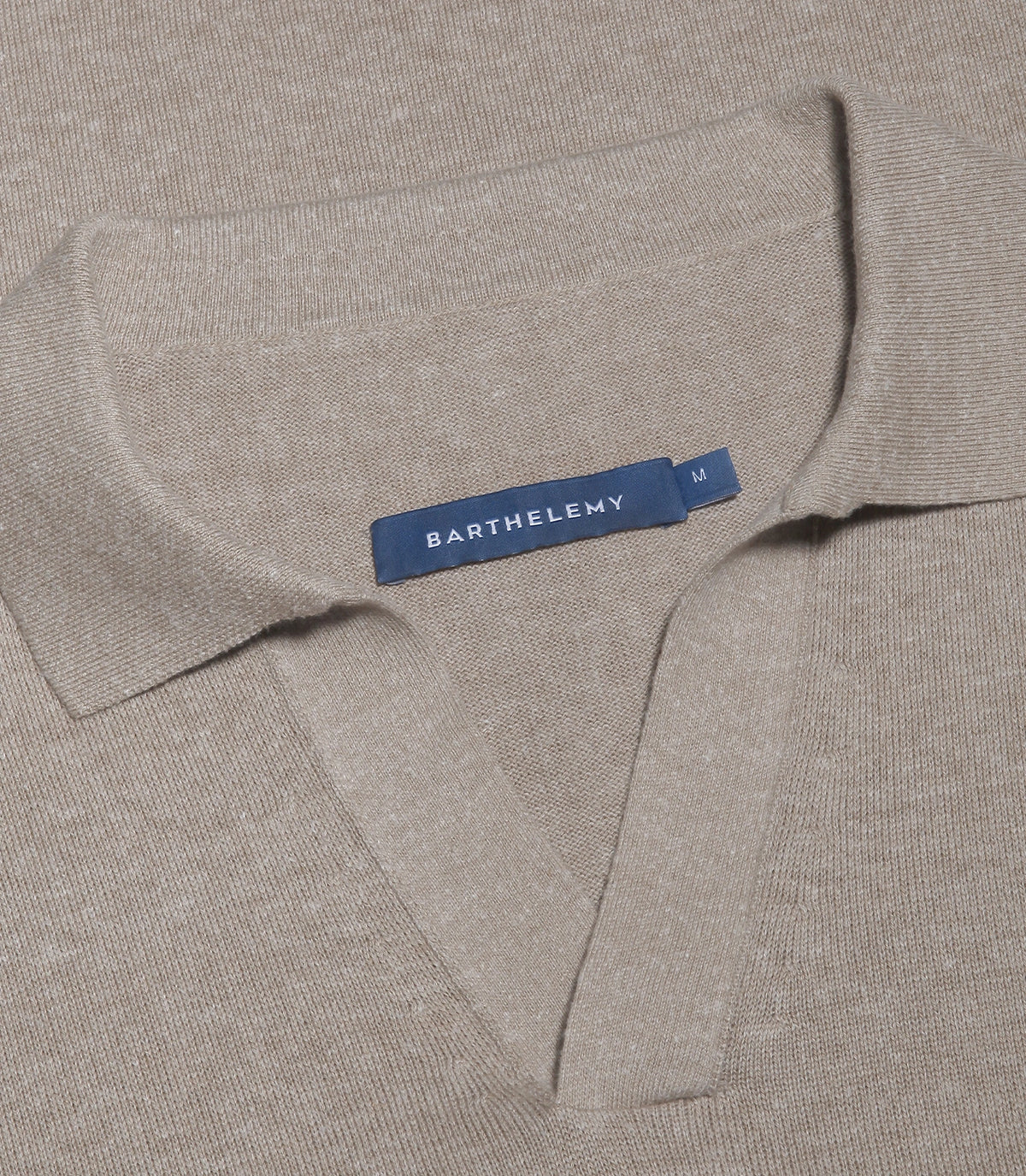 Rivage Knit Polo Camel | Polo | Barthelemy Resortwear