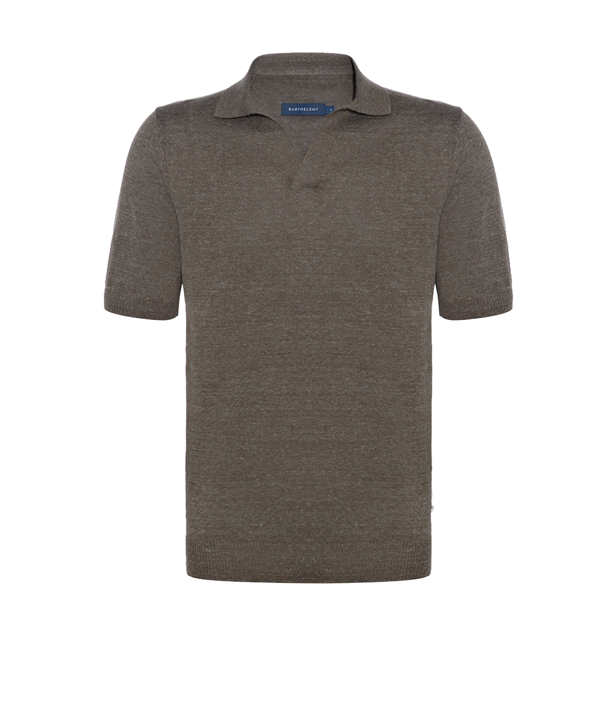 Rivage Knit Polo Mocha | Polo | Barthelemy Resortwear