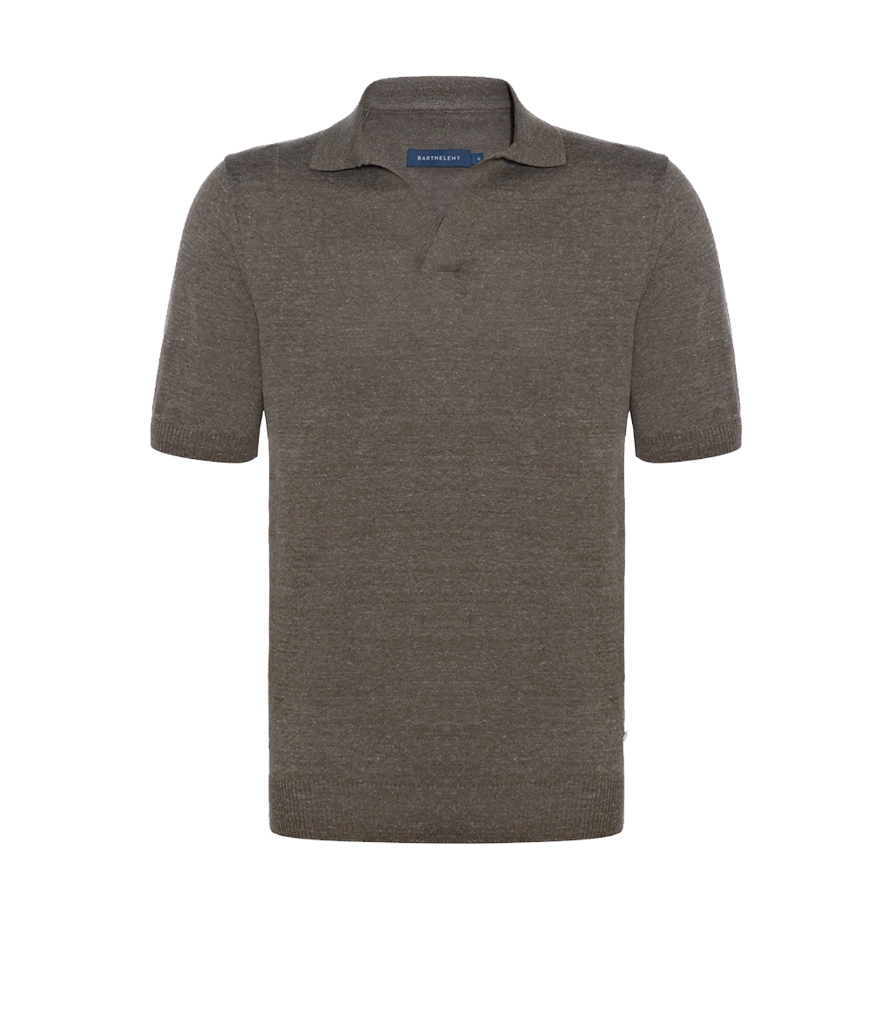 Rivage Knit Polo Mocha - Barthelemy