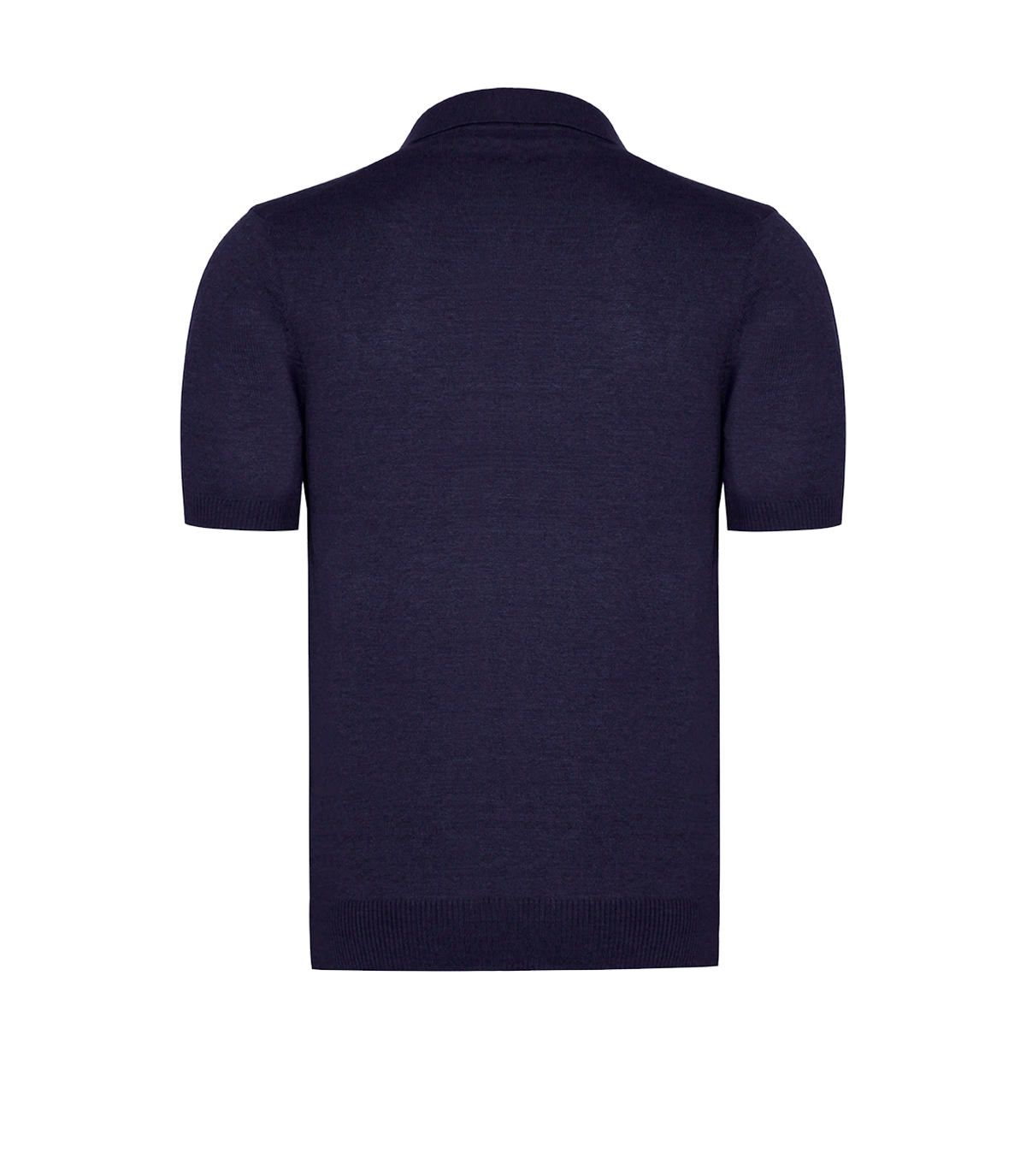 Rivage Knit Polo Naval Blue - Barthelemy