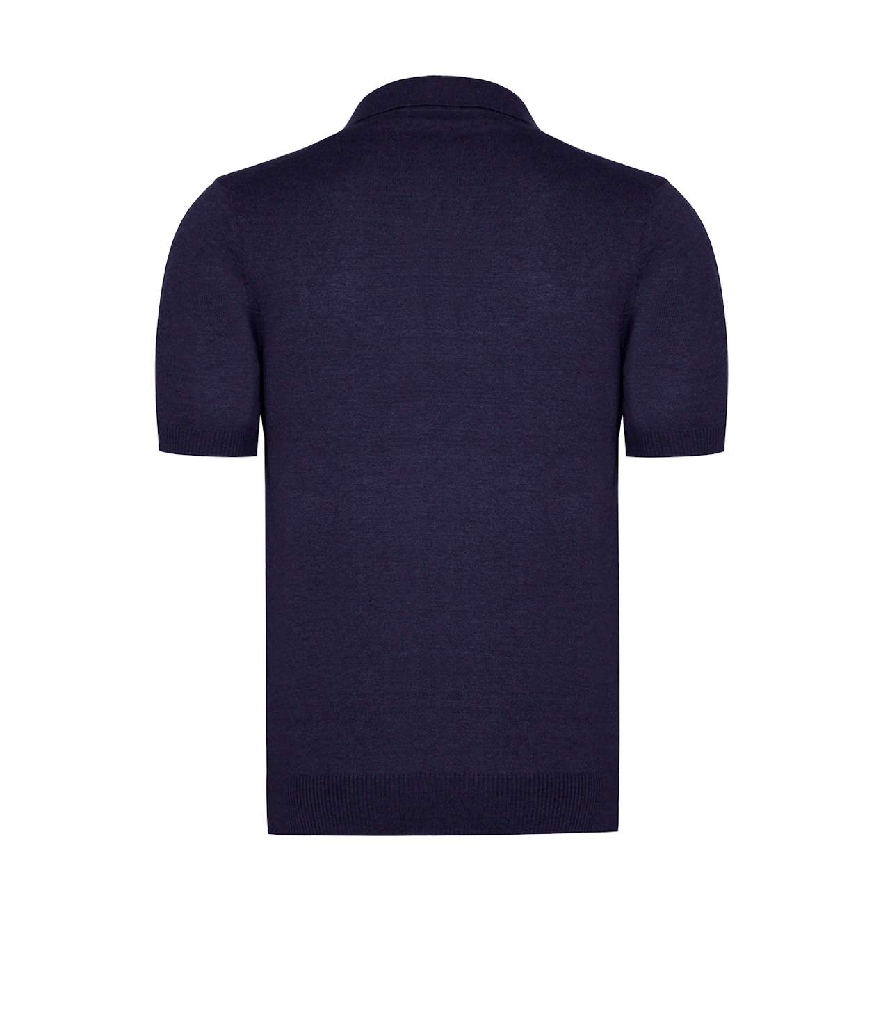 Rivage Knit Polo Naval Blue - Barthelemy