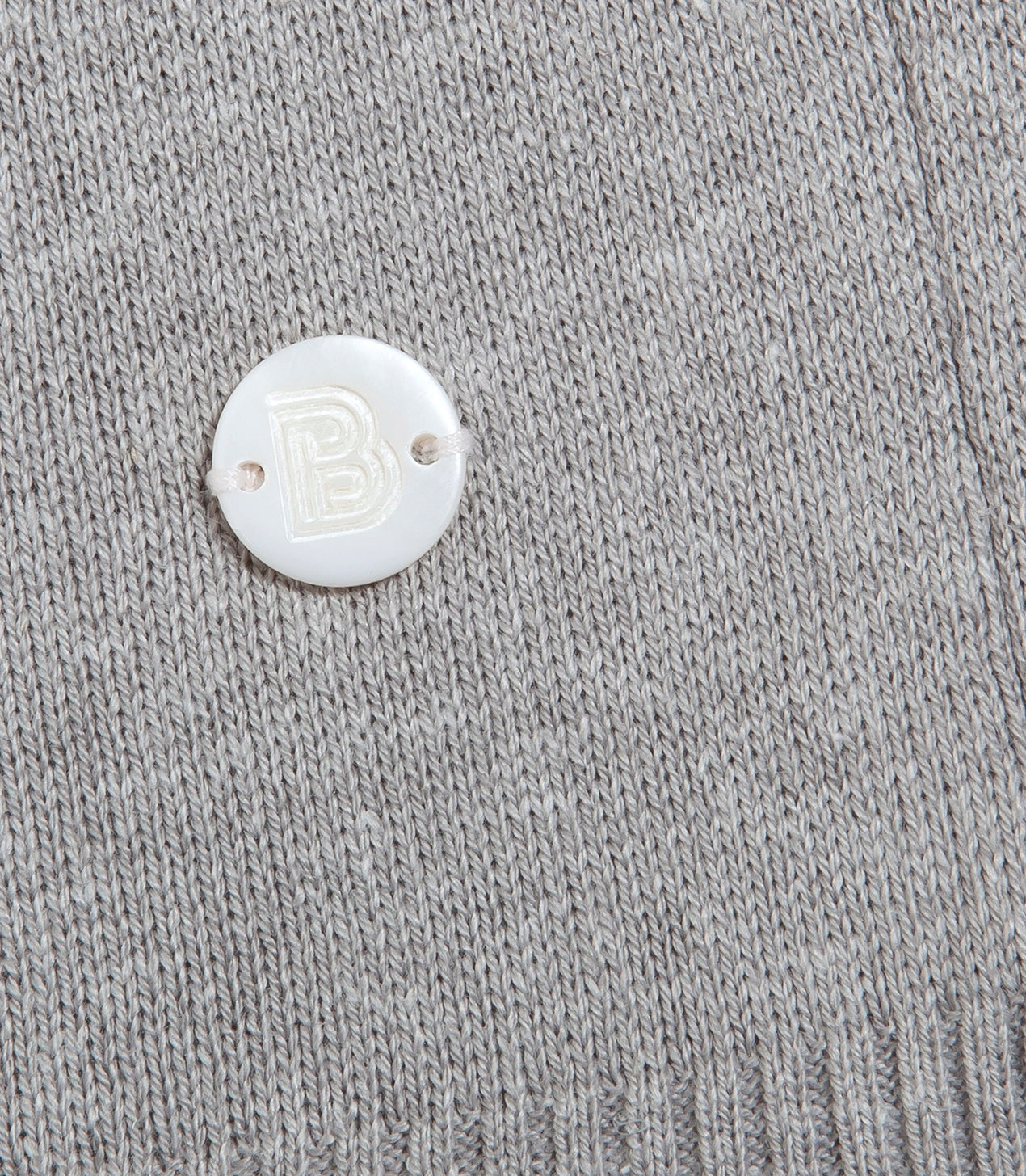 Rivage Knit Polo Silver - Barthelemy