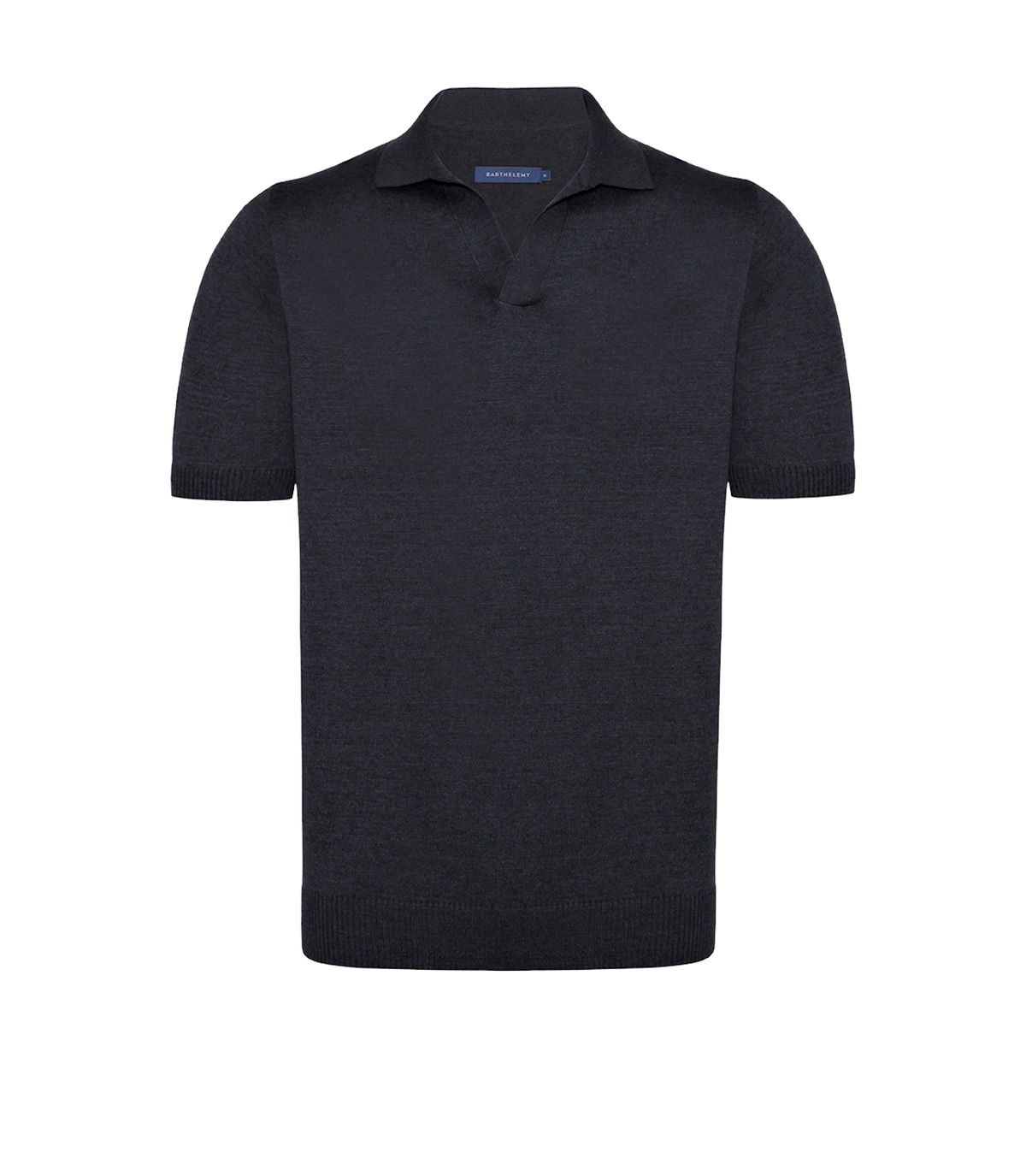 Rivage Knit Polo Titanium Grey - Barthelemy