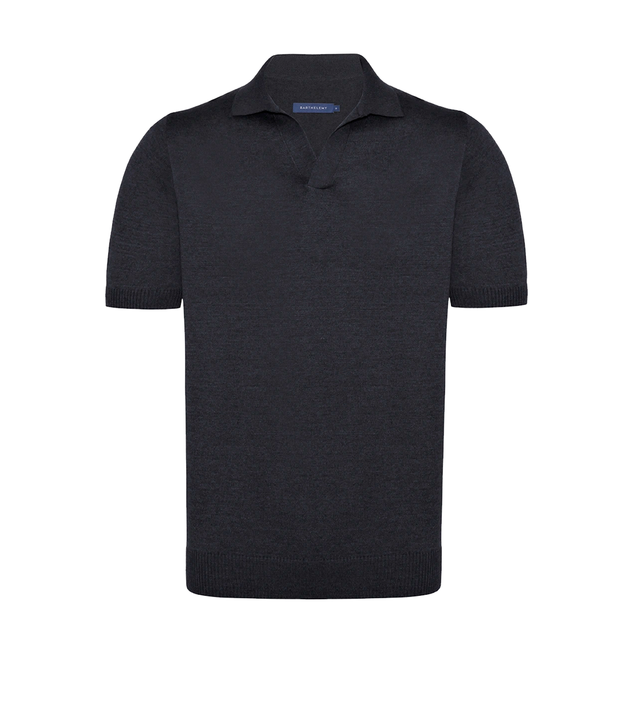Rivage Knit Polo Titanium Grey - Barthelemy