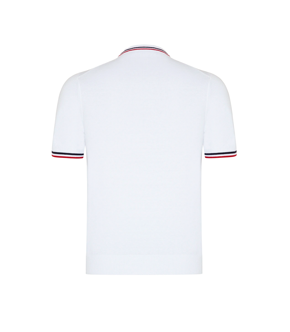 Rivage T-Shirt GB Macadamia Navy Red