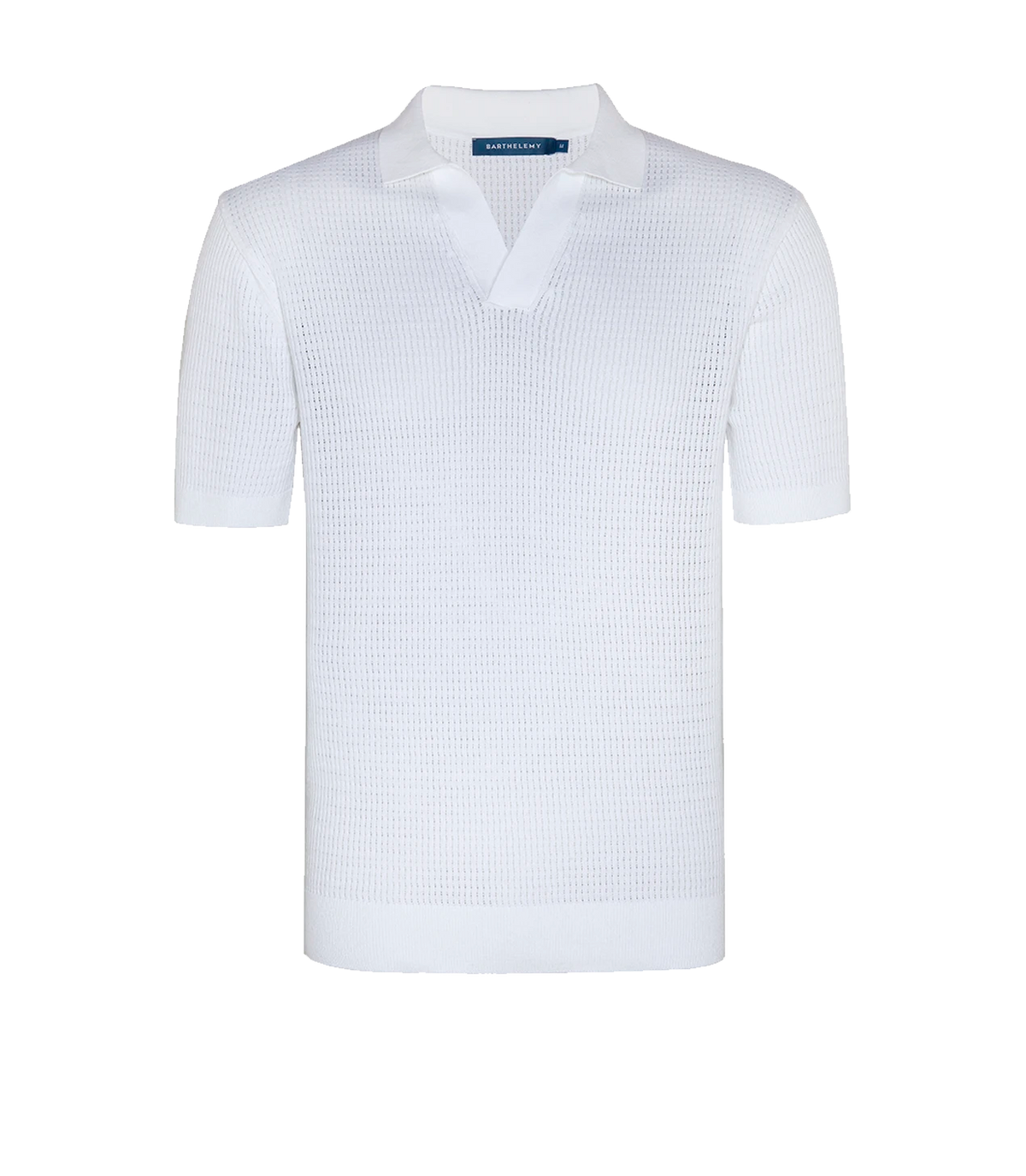 Rivage Knit Polo Waffle Macadamia - Barthelemy