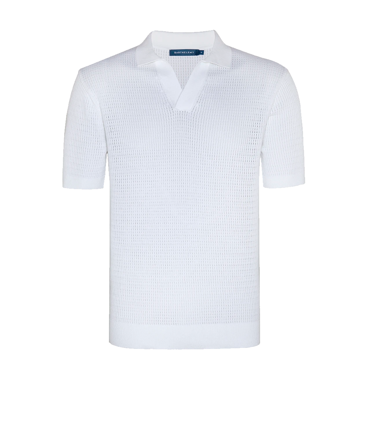 Rivage Knit Polo Waffle Macadamia - Barthelemy