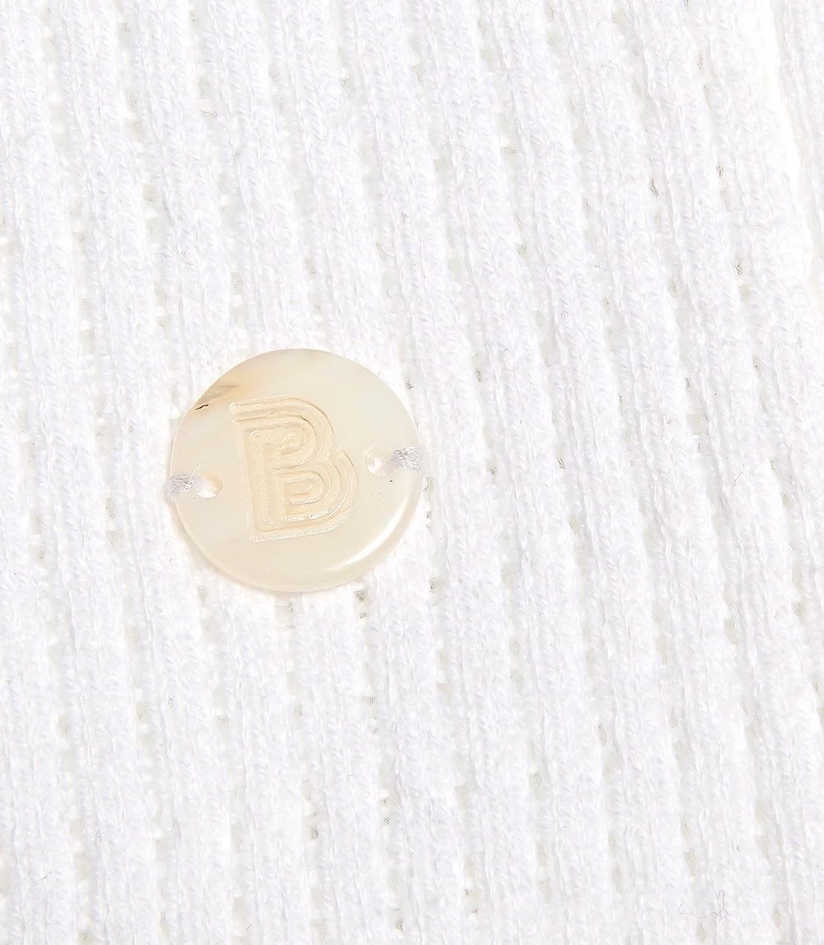 Rivage Knit Polo Waffle Macadamia - Barthelemy