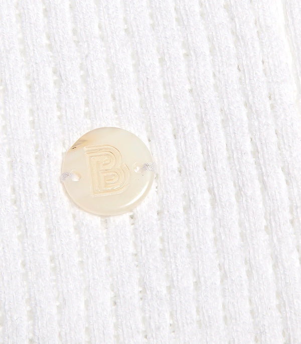 Rivage Knit Polo Waffle Macadamia - Barthelemy