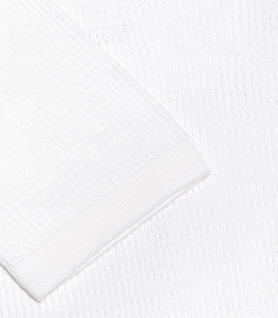 Rivage Knit Polo Waffle Macadamia - Barthelemy