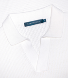 Rivage Knit Polo Waffle Macadamia