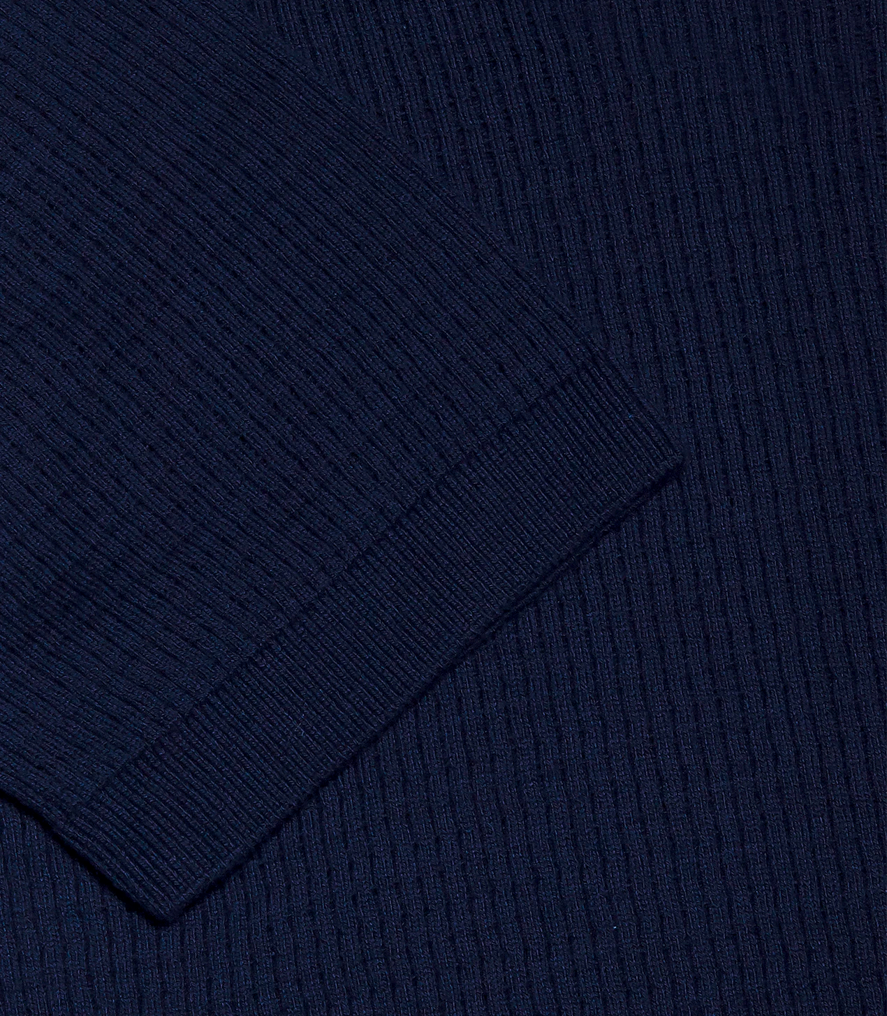Rivage Knit Polo Waffle Dark Blue - Barthelemy