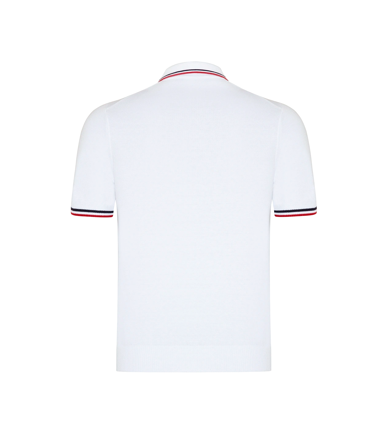 Rivage Knit Polo GB Macadamia Navy Red