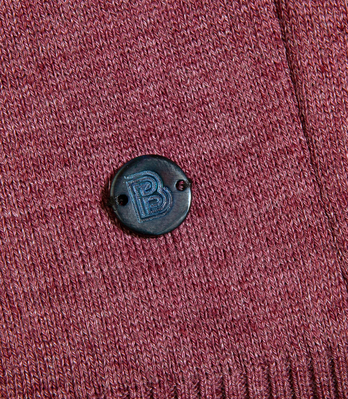 Rivage Knit Polo Wine - Barthelemy