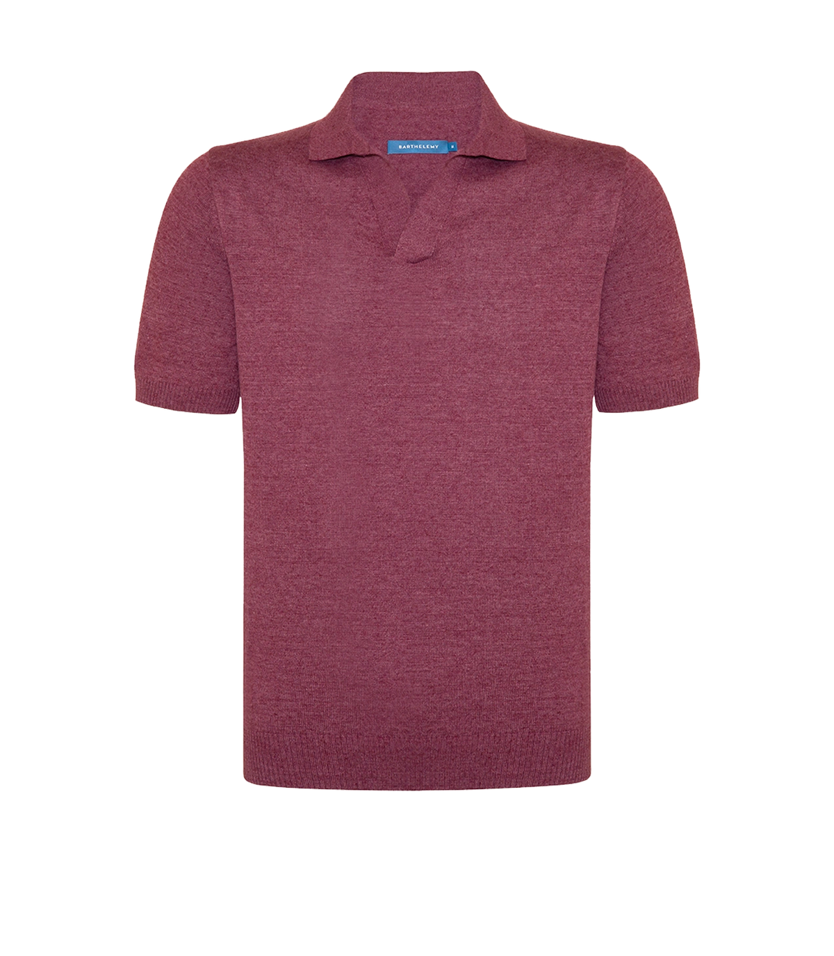 Rivage Knit Polo Wine | Polo | Barthelemy Resortwear