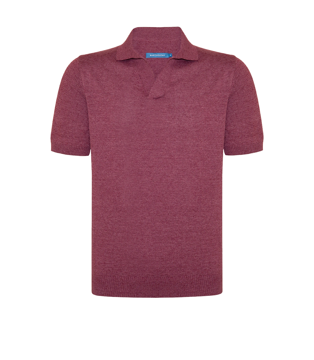 Rivage Knit Polo Wine - Barthelemy