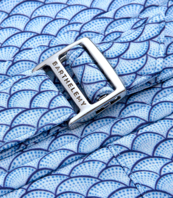 Saline Sport Aube White Blue | Swim Shorts | Barthelemy Resortwear