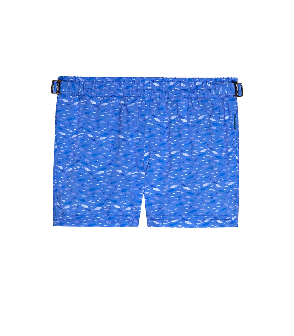 Saline Kids Océan Double Blue | Kids Swim Shorts | Barthelemy Resortwear