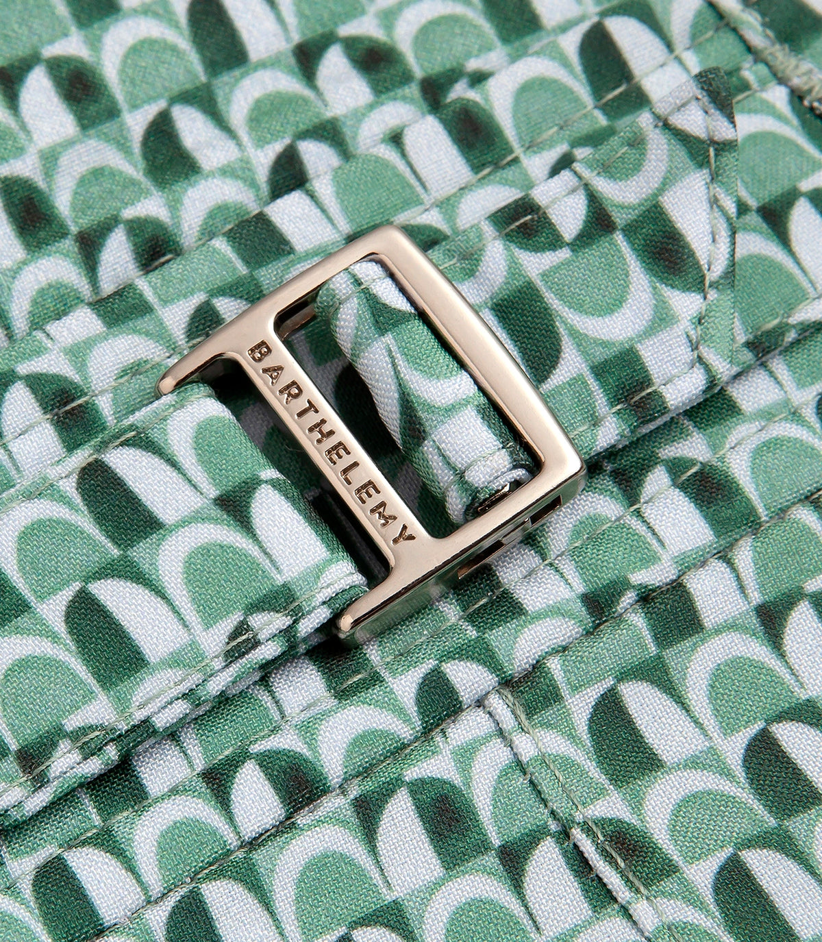 Saline Maree Arches Double Green | Swim Shorts | Barthelemy Resortwear
