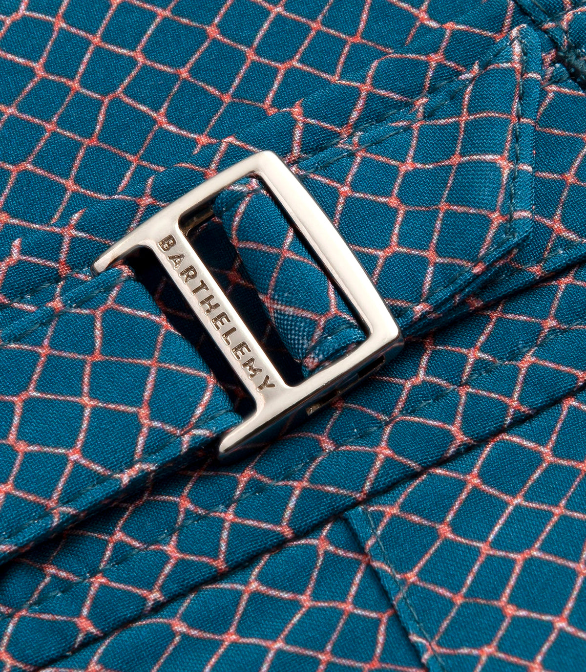 Saline Maree Pêche Blue Orange | Swim Shorts | Barthelemy Resortwear