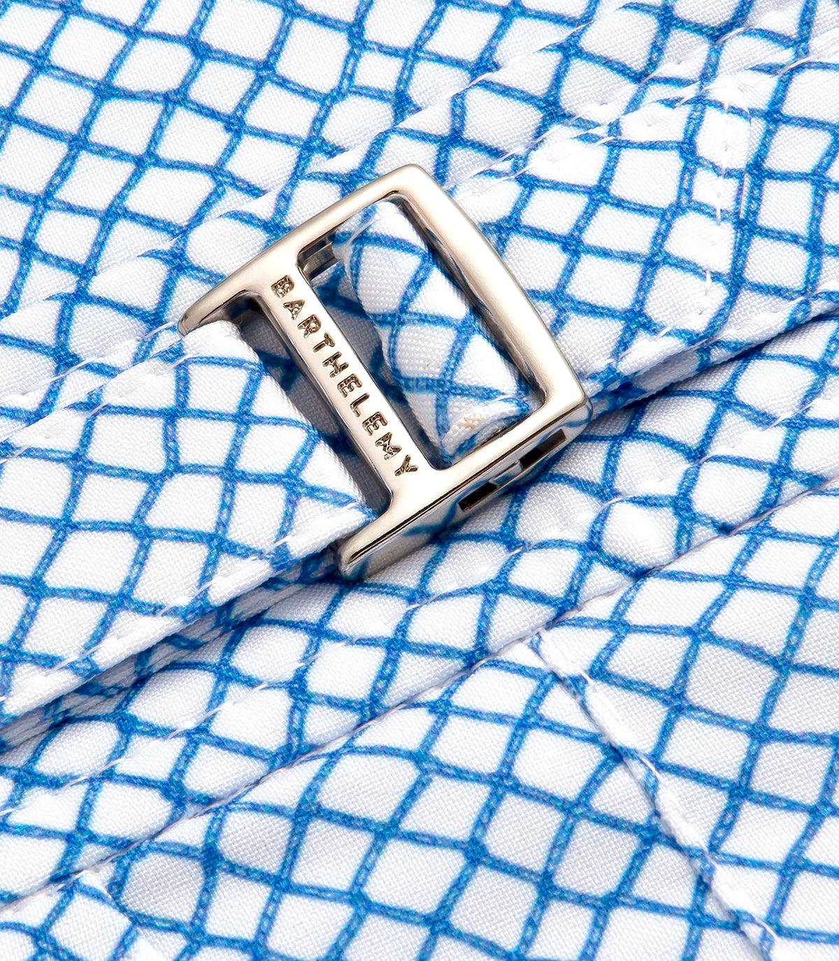 Saline Maree Pêche White Blue | Swim Shorts | Barthelemy Resortwear