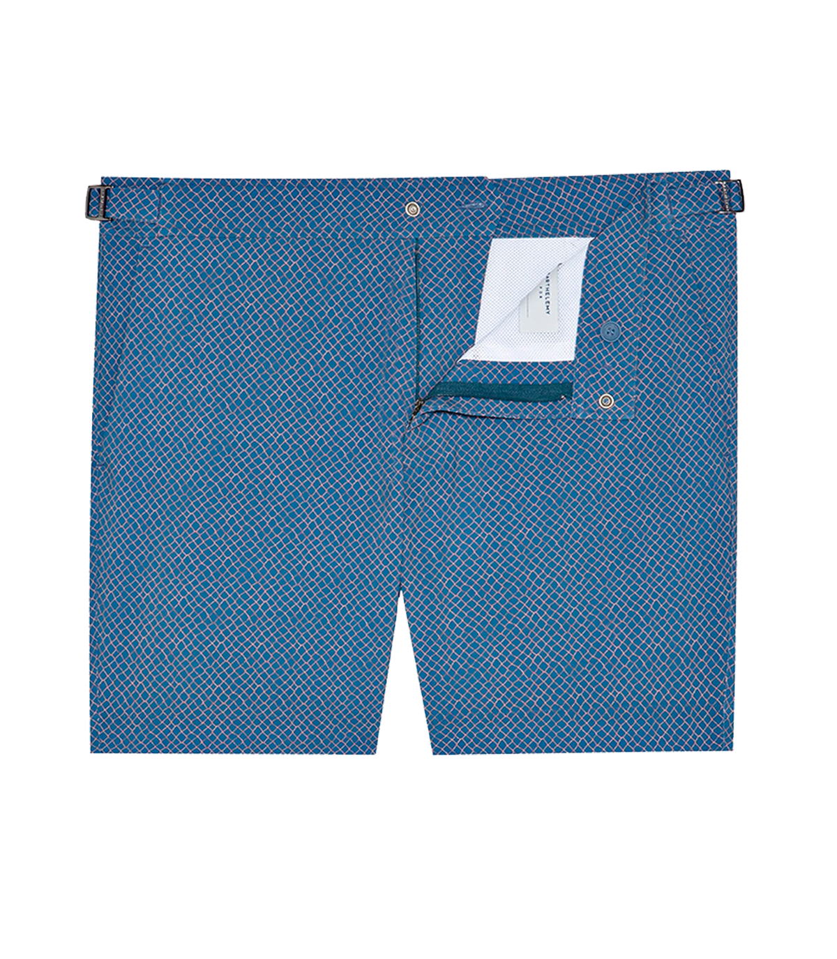 Saline Sport Pêche Blue Orange | Swim Shorts | Barthelemy Resortwear