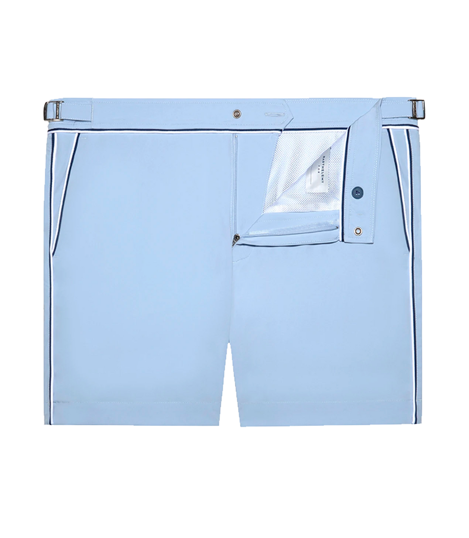 Saline Sillage Light Blue Navy | Swim Shorts | Barthelemy Resortwear