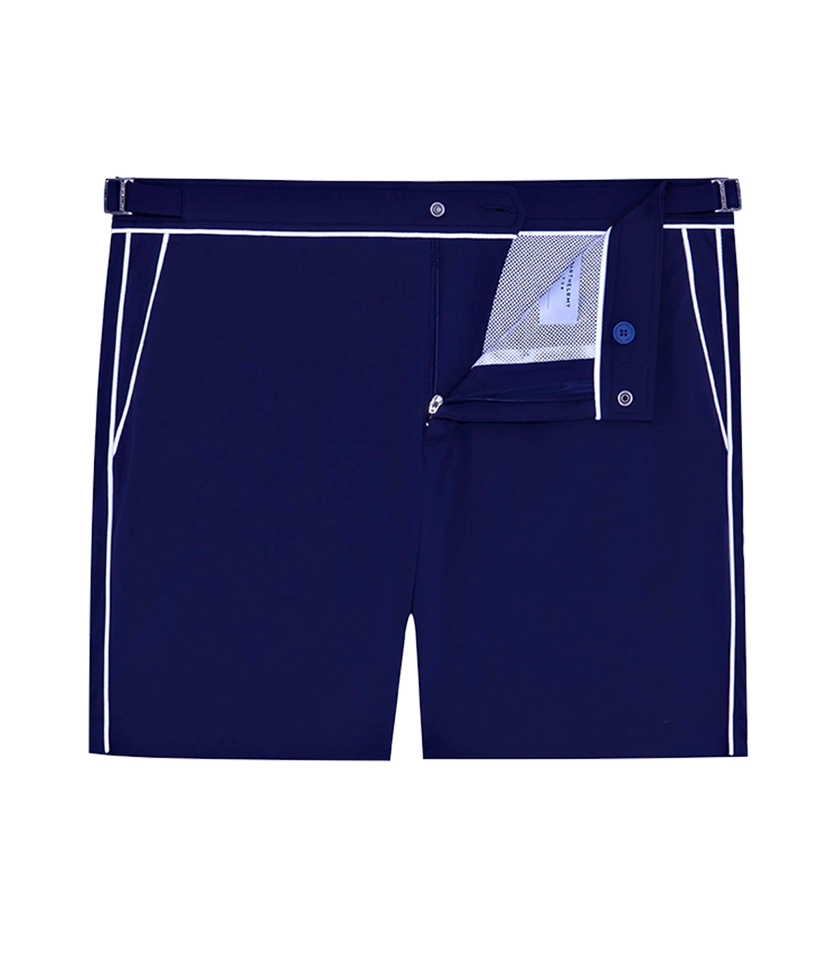 Saline Sillage Navy White | Swim Shorts | Barthelemy Resortwear