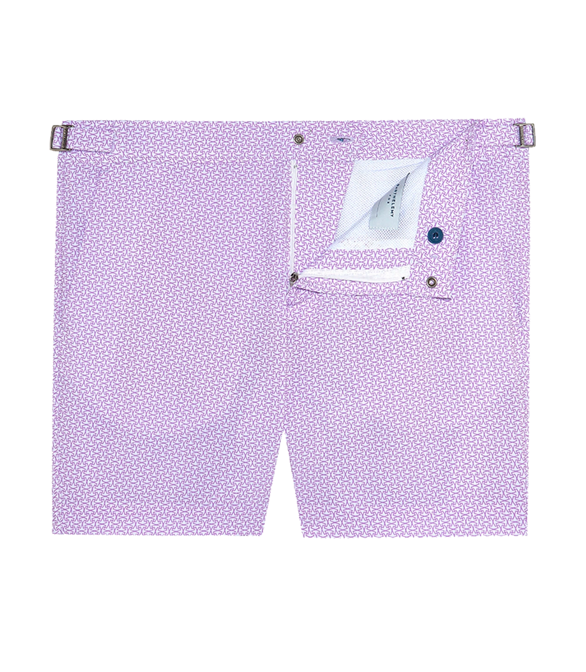 Saline Sport Jumeirah White Pink | Swim Shorts | Barthelemy Resortwear