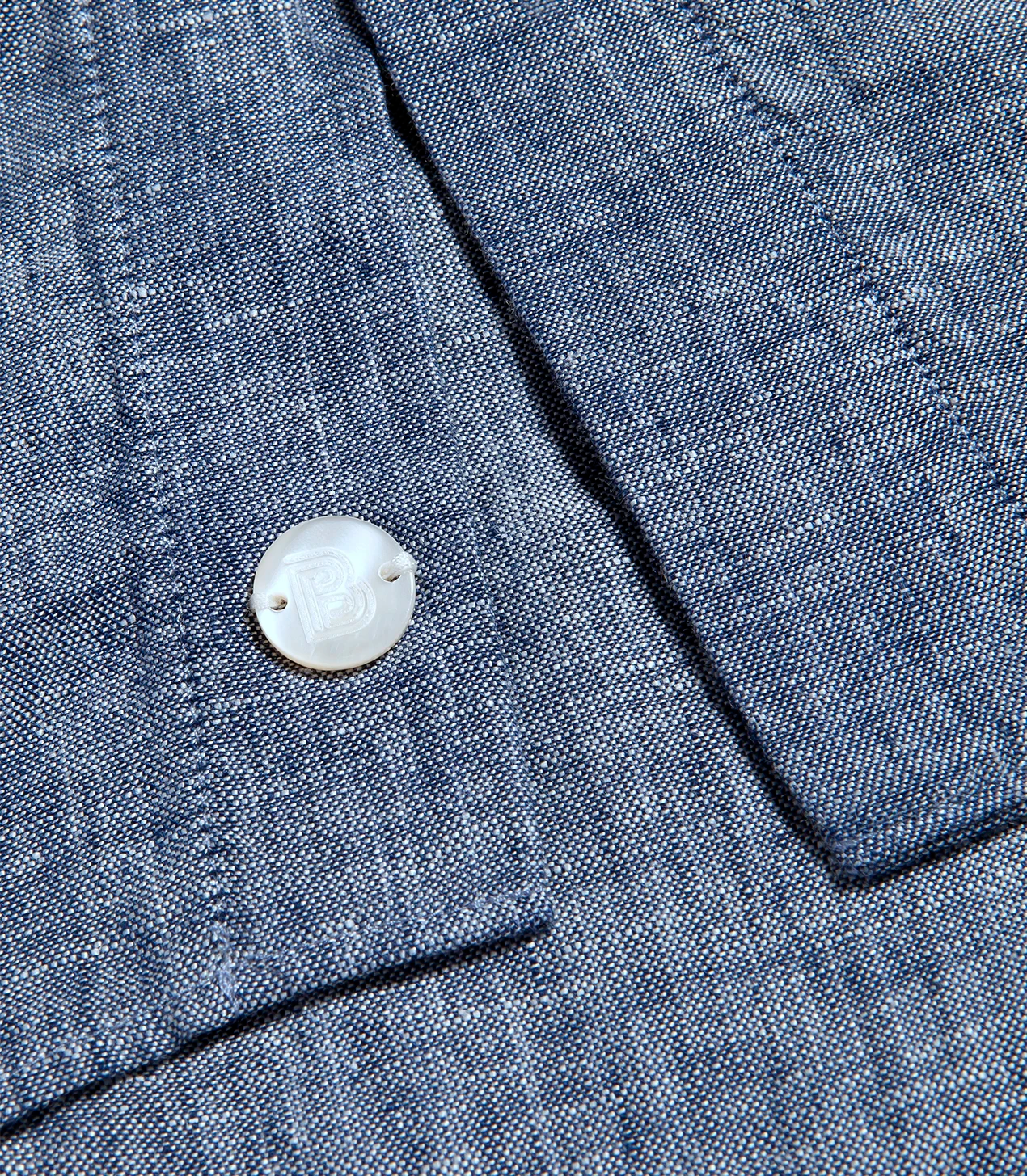 Solstice Linen Shirt Indigo Blue - Barthelemy
