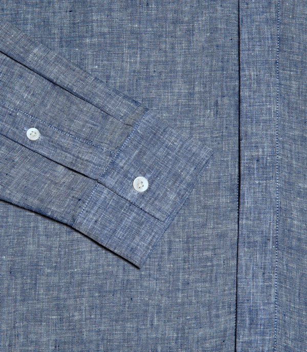 Solstice Linen Shirt Indigo Blue - Barthelemy