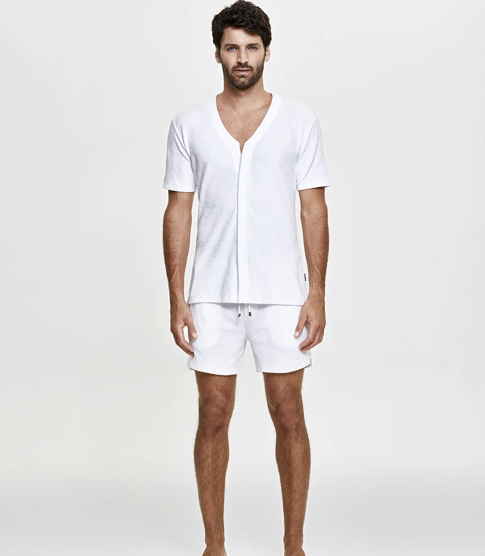 Shorts Towel White - Barthelemy