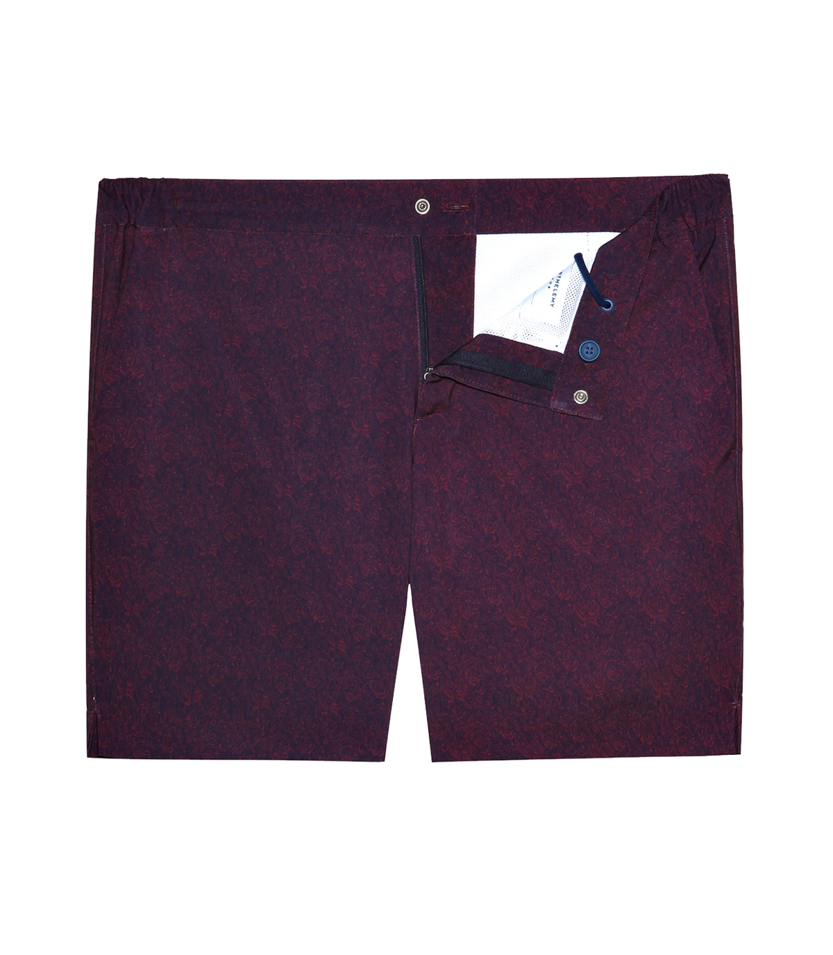 Gustavia Monte Carlo Red Navy | Swim Shorts | Barthelemy Resortwear