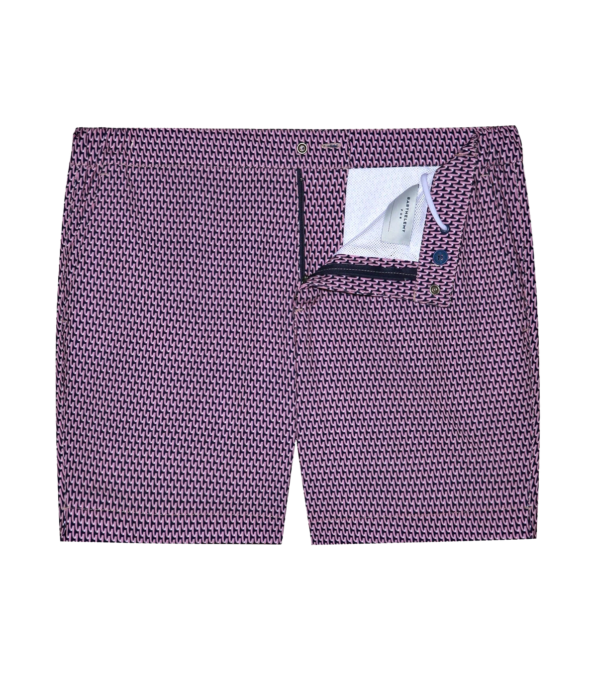Gustavia Piège Light Pink Blue | Swim Shorts | Barthelemy Resortwear
