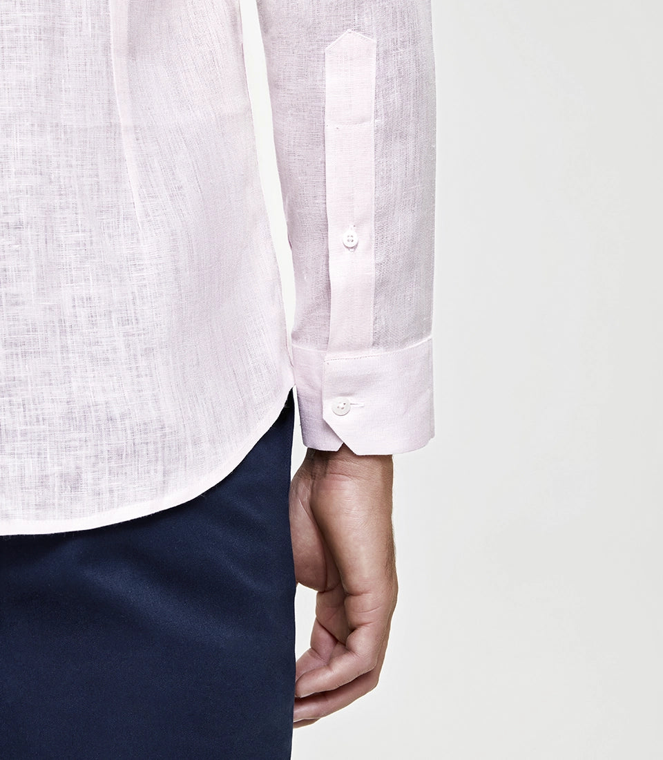 Tailored Linen Shirt Candy Pink - Barthelemy