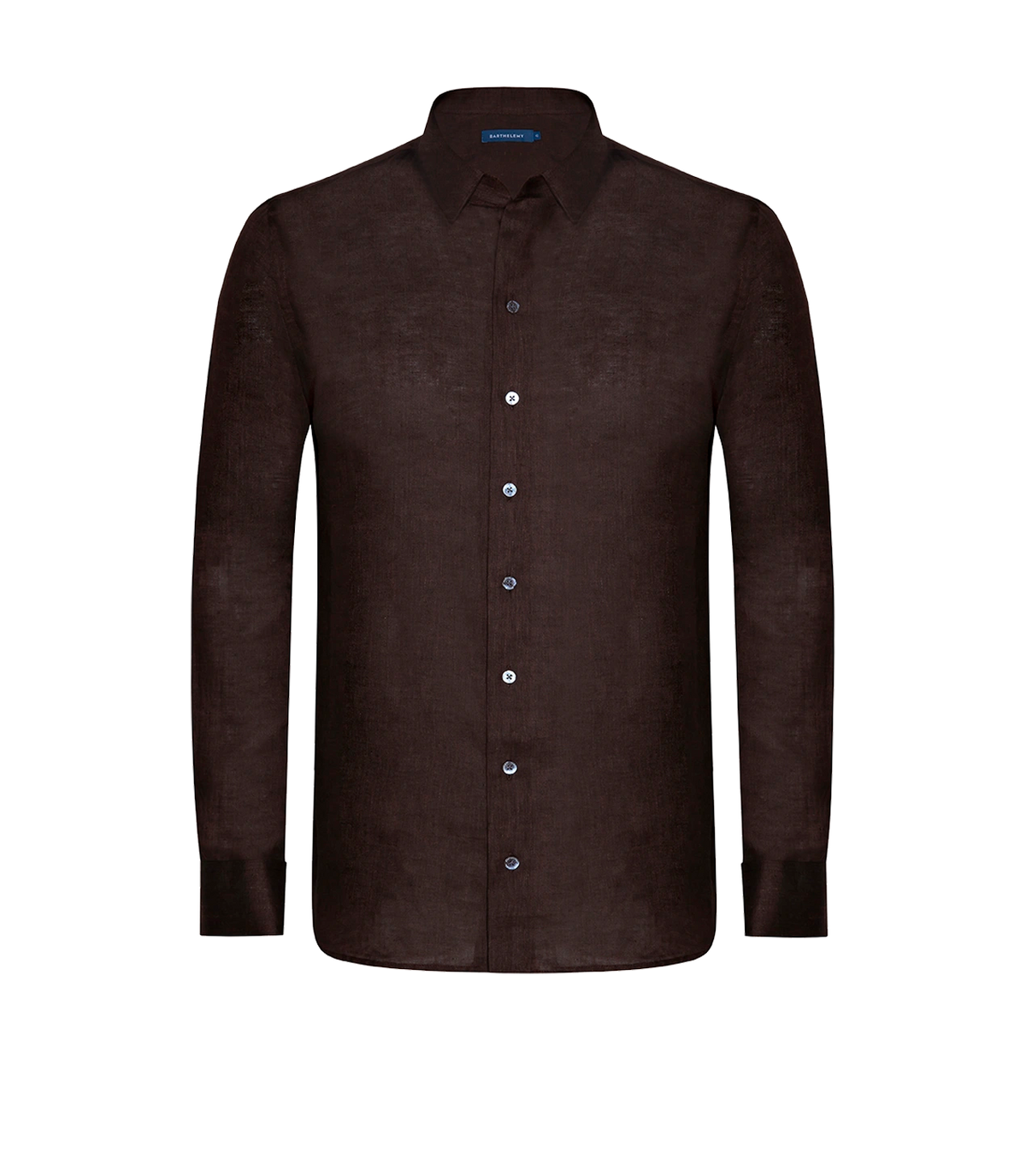Tailored Linen Shirt Coffee | Linen Shirt | Barthelemy Resortwear