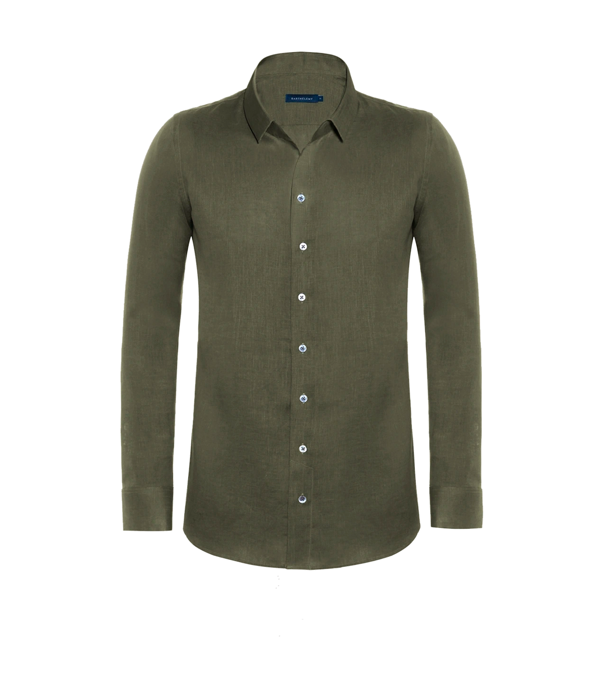 Tailored Linen Shirt Forest Green - Barthelemy