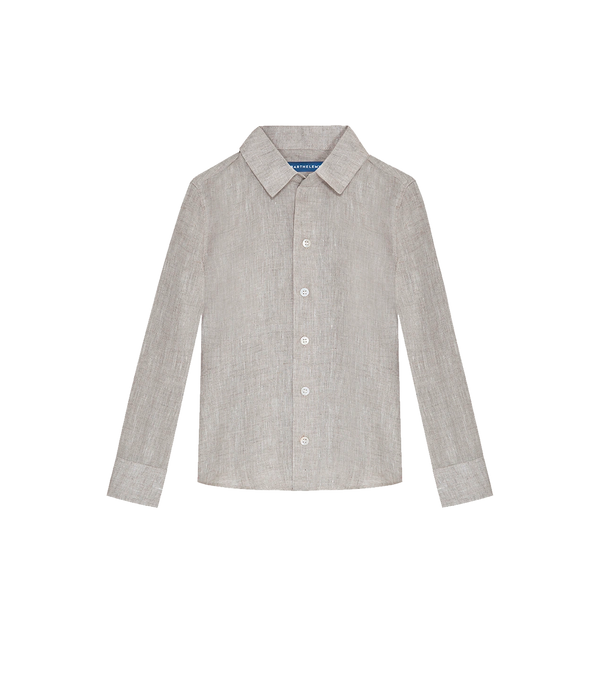 Linen Shirt Tailored Kids Natural