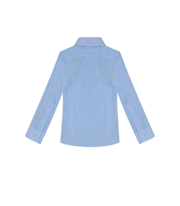 Linen Shirt Tailored Kids Soft Blue