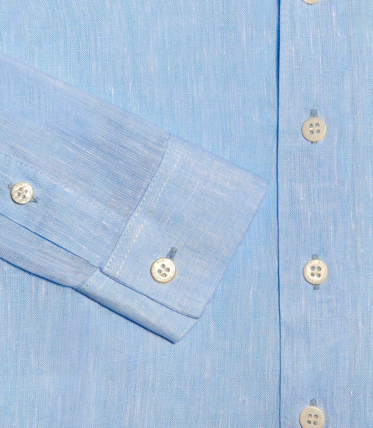 Linen Shirt Tailored Kids Soft Blue
