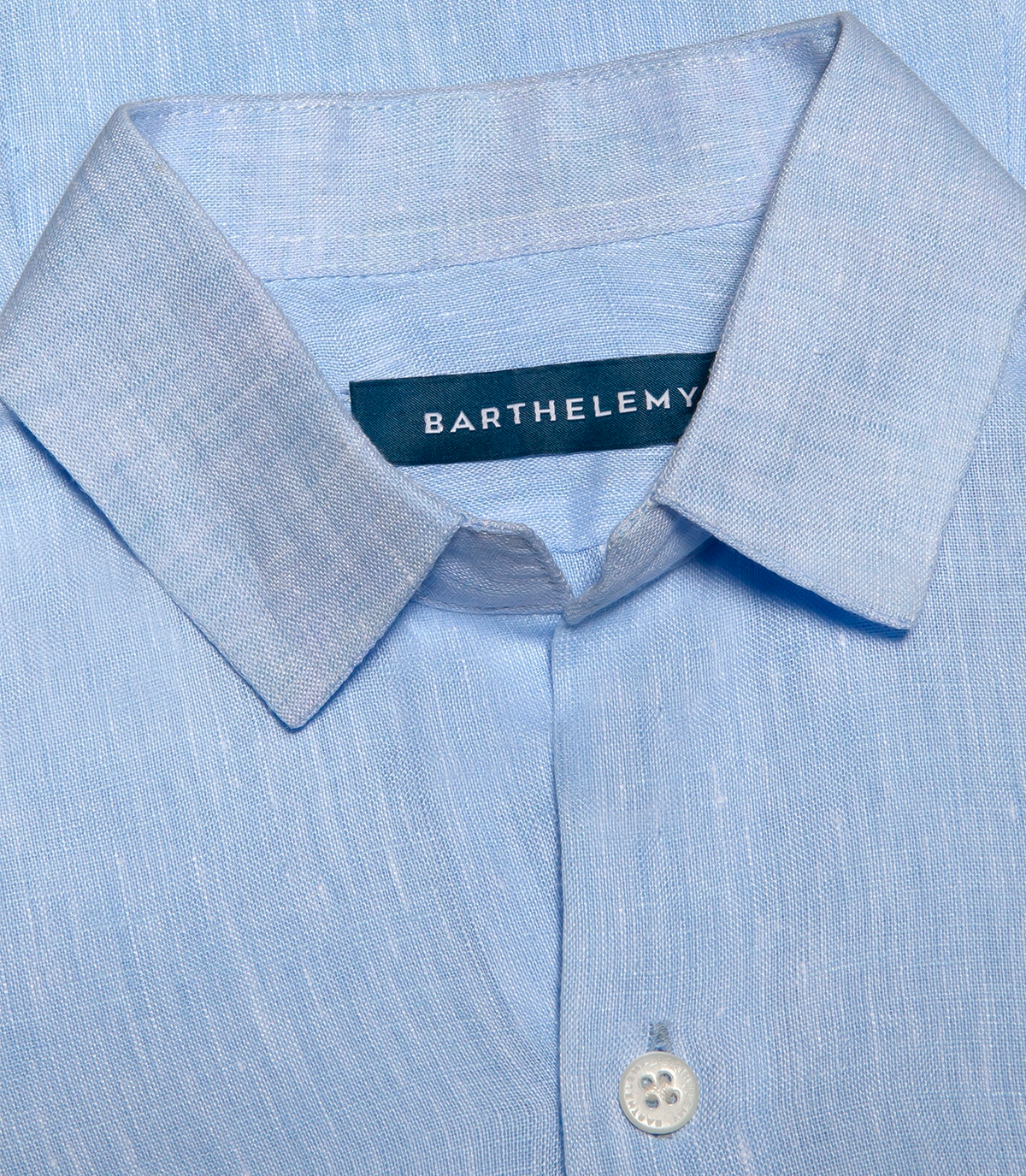 Linen Shirt Tailored Kids Soft Blue